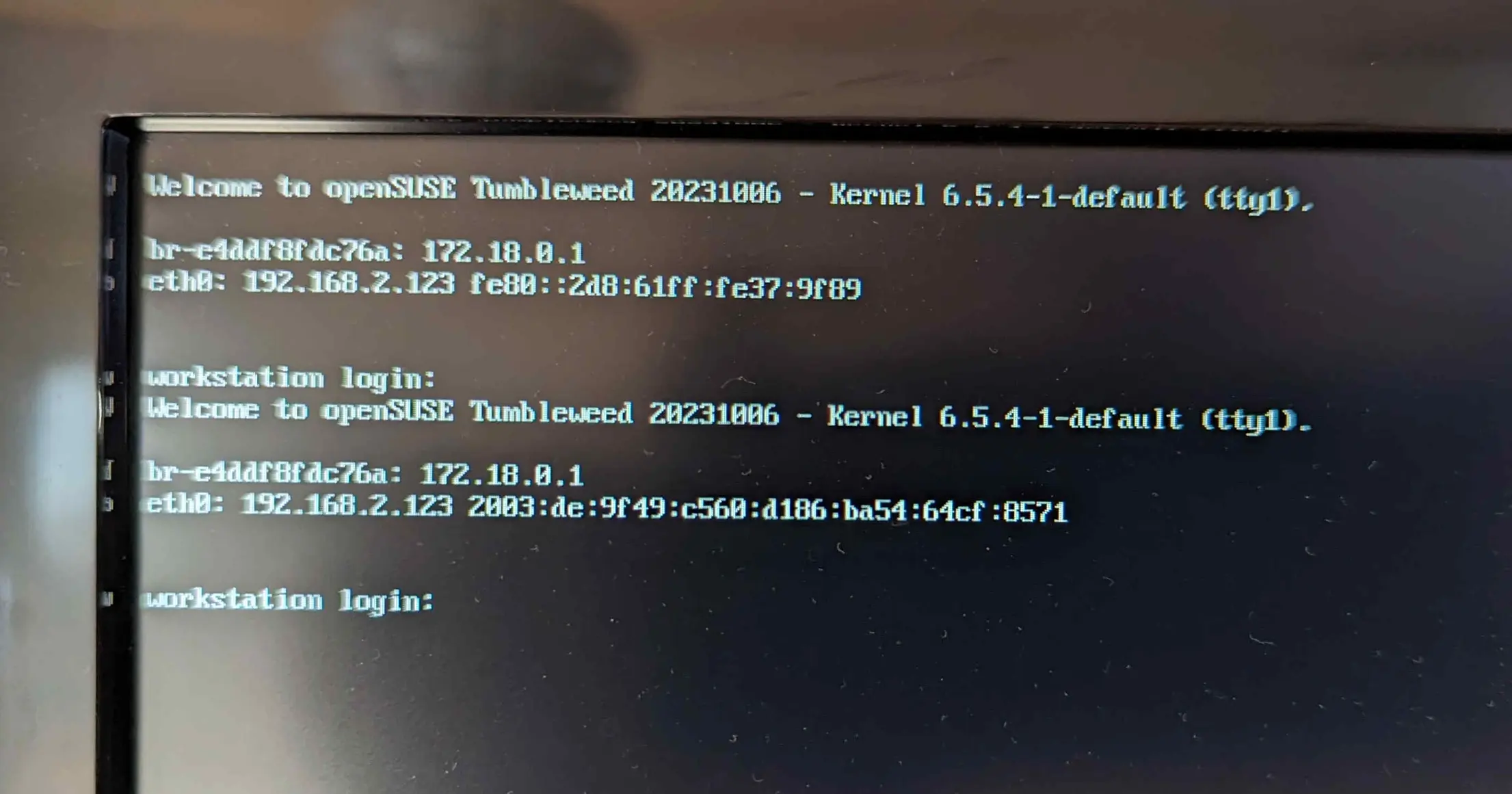 tty screen